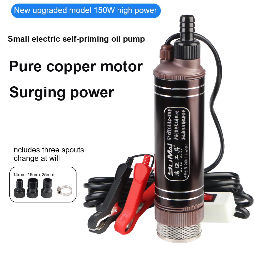 Water Pump Submersible Mini - Wysokowydajna samozasysająca pompa olejowa Mini 45L/min