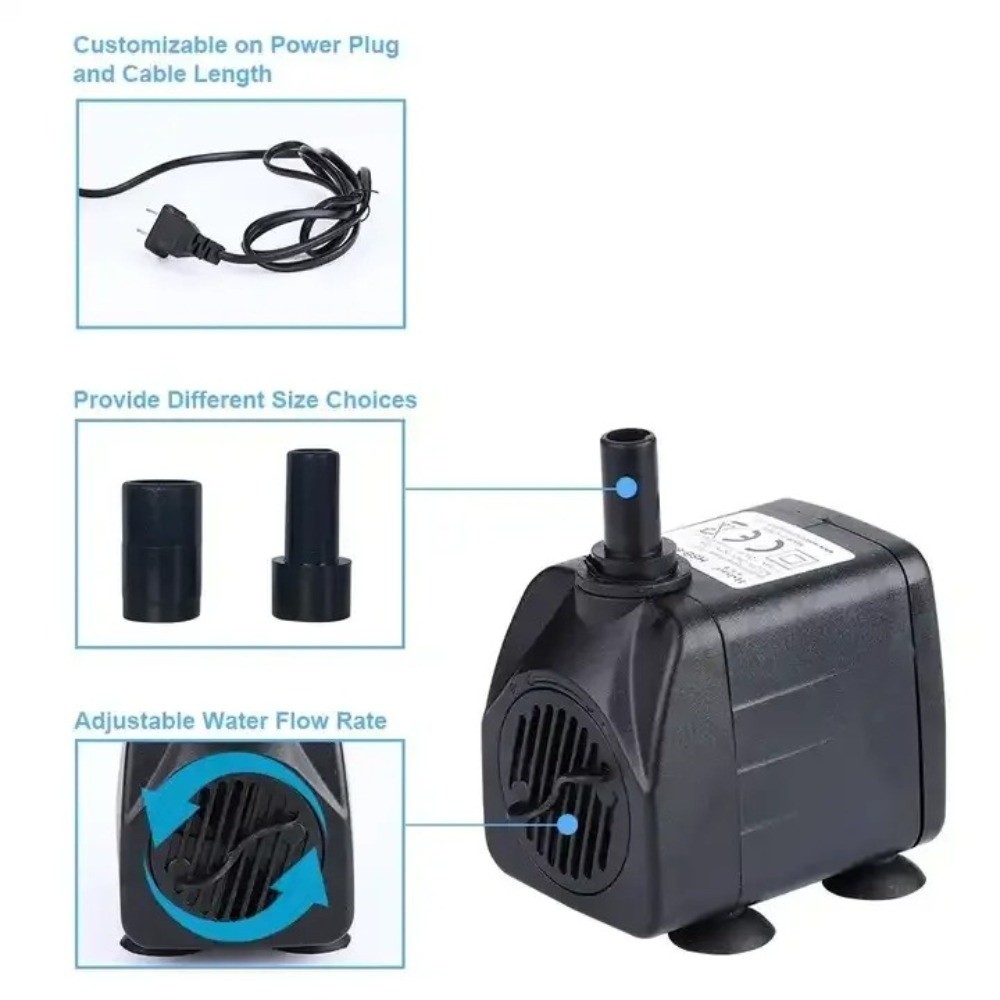 Water Pump Submersible Mini - Czarna Pompa Wodna Zanurzeniowa Ultra-Cicha Pompa