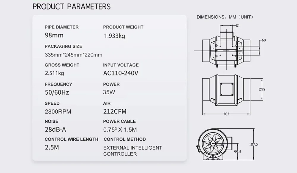 Wentylator kanałowy inteligent – Carbon Filter Inline recenzja i cena